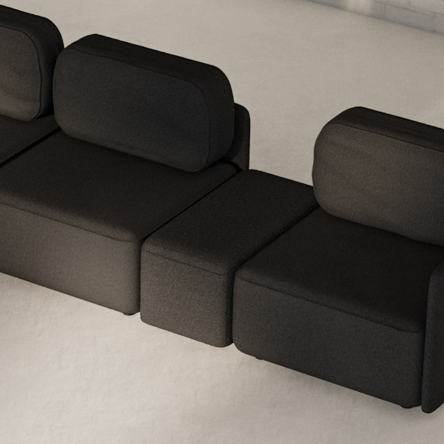 Mini Sofa puff black